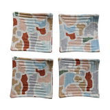 Abstract Elephant Quilted Coasters