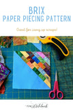Brix Paper Piecing Pattern - One Stitch Back