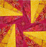 Burst Paper Piecing Pattern - One Stitch Back
