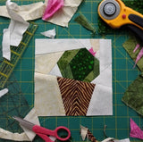 Cacto Paper Piecing Pattern - One Stitch Back
