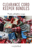 Mystery Mixed Print Cord-Keeper Bundles - One Stitch Back