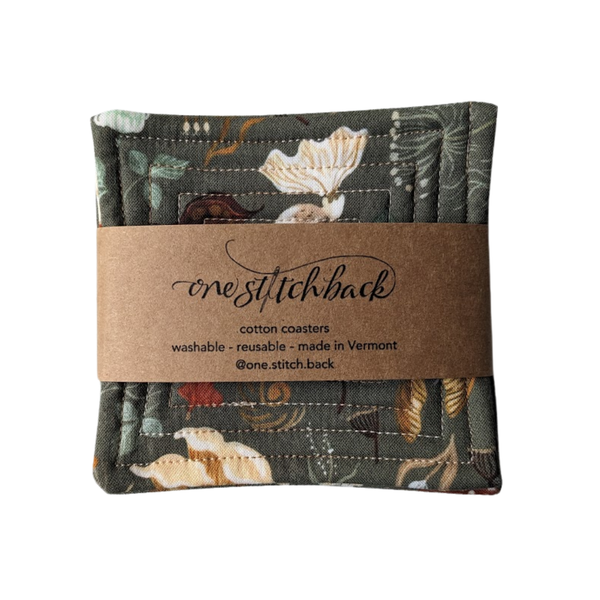 Forest Finds Quilted Coasters