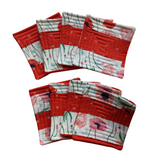 Poppy Stripe Quilted Coasters