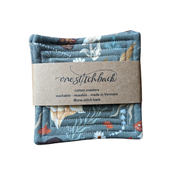 Forest Finds Quilted Coasters