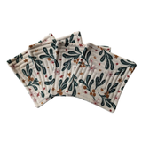 Vintage Mistletoe Quilted Coasters