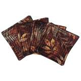 Fall Leaves + Ferns - Quilted Coasters