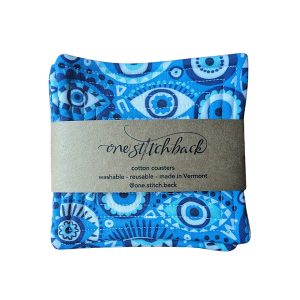 Evil Eye Quilted Coasters