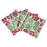 Nasturtium Quilted Coasters