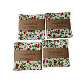 Strawberry Quilted Coasters