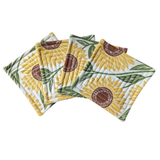 Garden Sunflower Quilted Coasters