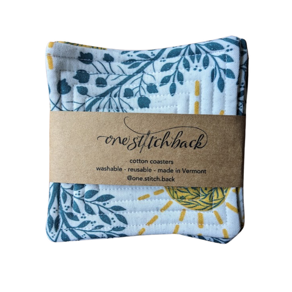 Sun Energy Quilted Coasters