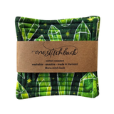 Green Crystals Quilted Coasters