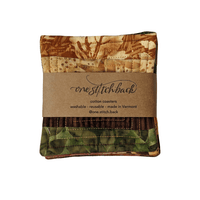 Autumn Batiks Quilted Coasters - One Stitch Back