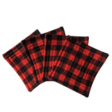 Buffalo Plaid Quilted Coasters - One Stitch Back