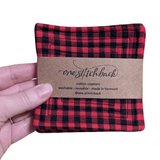 Buffalo Plaid Quilted Coasters - One Stitch Back