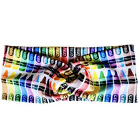 Everyone's Welcome Crayons Twisted - Workout Headband - One Stitch Back