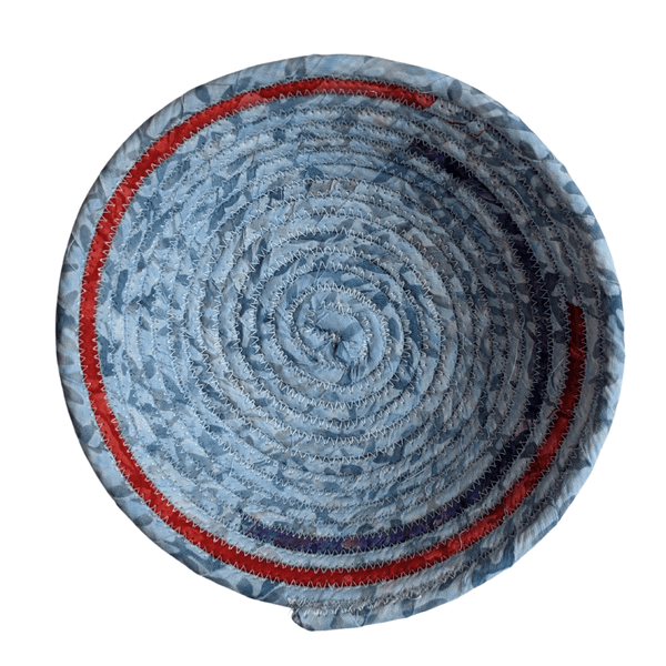 Mixed Batik Bowl #18 - One Stitch Back