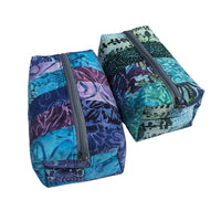 Purple Mixed Batik Boxy Bag - One Stitch Back