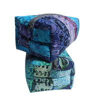 Teal Mixed Batik Boxy Bag - One Stitch Back