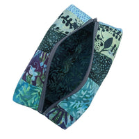 Teal Mixed Batik Boxy Bag - One Stitch Back