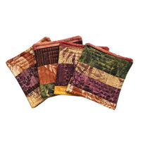 Autumn Batiks Quilted Coasters - One Stitch Back