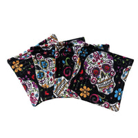 Day of the Dead Quilted Coasters - One Stitch Back