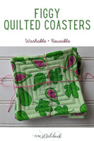 Figgy Quilted Coasters - One Stitch Back