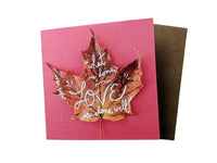 Love Leaf Card - One Stitch Back