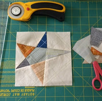 Wonky Star Paper Piecing Pattern - One Stitch Back